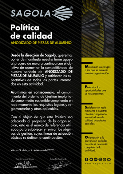 Cartel Política de Calidad