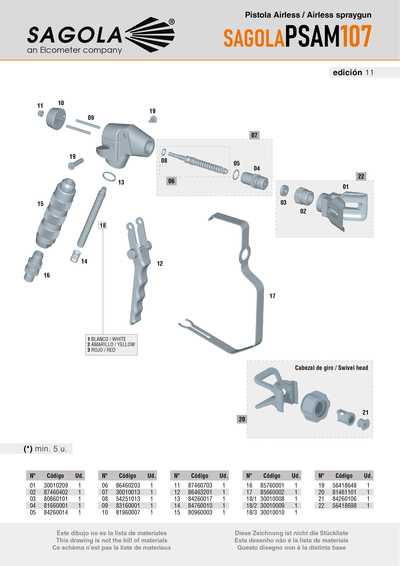 Pistola PSAM 107